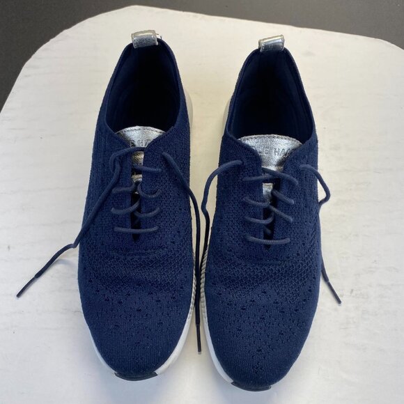 Cole Haan Zerogrand Stitchlite Wingtip Oxfords Women’s Shoes Size 9B Blue - Picture 2 of 13